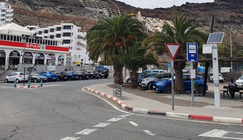 Urlaub Gran Canaria Haltestelle Playa del Cura